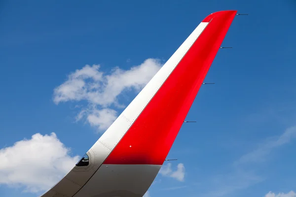 Ala de um avião — Fotografia de Stock