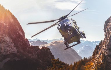 Alman askeri helikopter uçuş