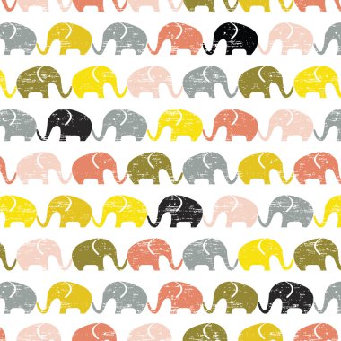 Pastel renklerde Filler ile şirin seamless modeli. Çocuklar Hüseyin