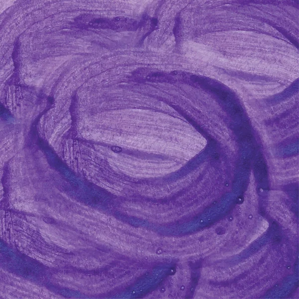 Abstracto violeta acuarela fondo dibujado a mano ilustración — Vector de stock