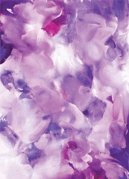 Abstrait violet aquarelle fond illustration dessinée à la main — Image vectorielle