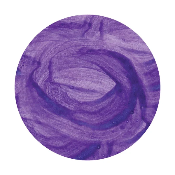 Abstracto violeta acuarela fondo dibujado a mano ilustración — Vector de stock