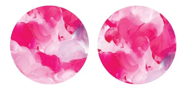 抽象ピンク水彩背景手描きイラスト — ストックベクタ