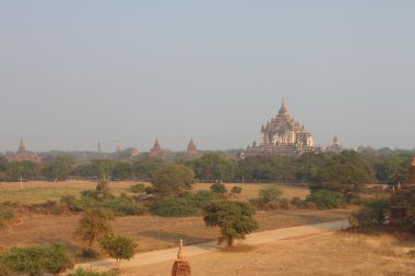 eski Budist tapınakları ve pagodadan Bagan, Myanmar