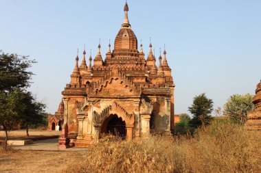 eski Budist tapınakları ve pagodadan Bagan, Myanmar