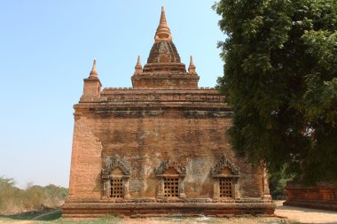 eski Budist tapınakları ve pagodadan Bagan, Myanmar