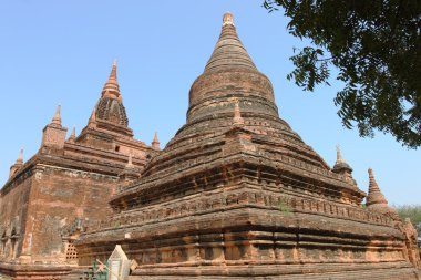 eski Budist tapınakları ve pagodadan Bagan, Myanmar
