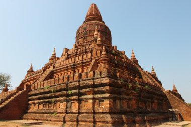 eski Budist tapınakları ve pagodadan Bagan, Myanmar