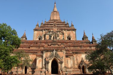 Sulamani, eski Budist tapınakları ve pagodadan Bagan, Myanmar