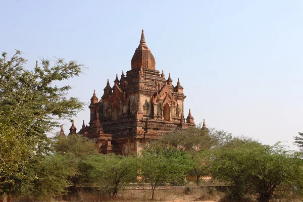 Alte buddhistische Tempel und Pagoden in bagan, myanmar — Stockfoto
