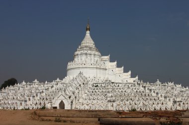 Hsinbyume (Myatheindan) paya temple, Mingun, Mandalay Myanmar clipart
