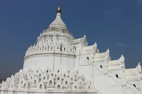 Tempio di Hsinbyume (Myatheindan) paya, Mingun, Mandalay Myanmar — Foto Stock