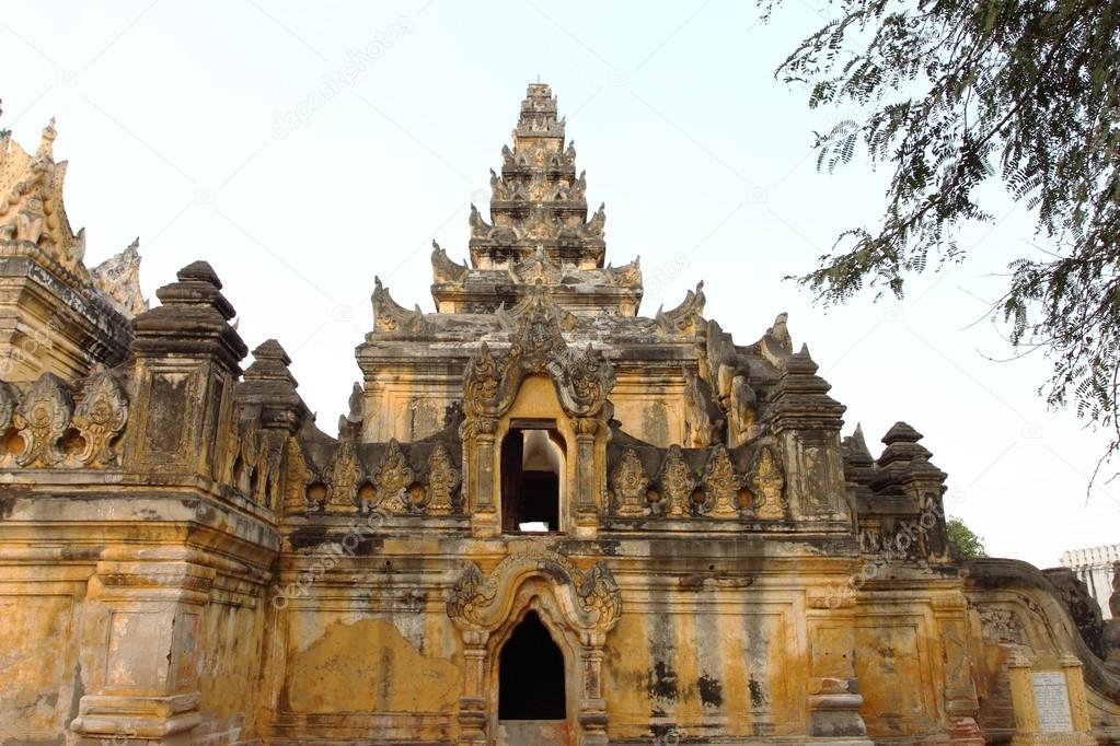 Maha Aung Mye Bon Zan Monastery in Inwa ,Mandalay ,Myanmar