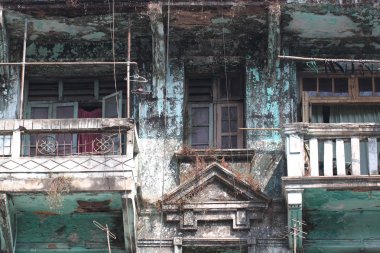 Yangon, Myanmar şehirde bina colonial