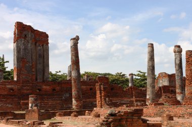Wat Phra Si Sanphet. Ayutthaya Tarih Parkı, Tayland.