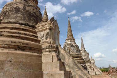Wat Phra Si Sanphet. Ayutthaya Tarih Parkı, Tayland.