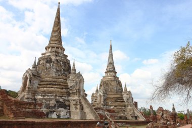 Wat Phra Si Sanphet. Ayutthaya Tarih Parkı, Tayland.