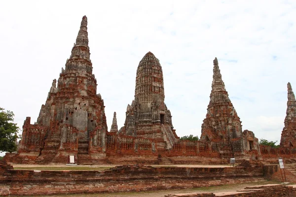 Templo Chaiwatthanaram en el Parque Histórico de Ayutthaya, provincia de Ayutthaya, Tailandia —  Fotos de Stock