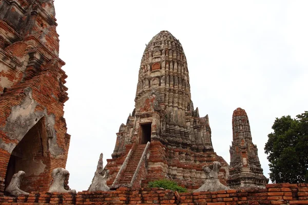 Chai Watthanaram tempel in Ayutthaya historisch Park, provincie Ayutthaya, Thailand — Stockfoto