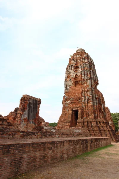 Wat Phra Mahathat in het Ayutthaya historisch park, Thailand. — Stockfoto
