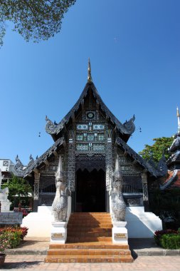 Antik pagoda wat chedi luang Tapınağı'chiang Mai, Tayland