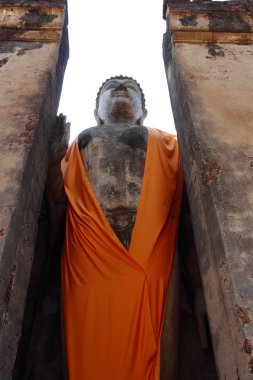 Buda heykeli wat Phra Si Ratana Mahaphat, Si Satchanalai, Tayland
