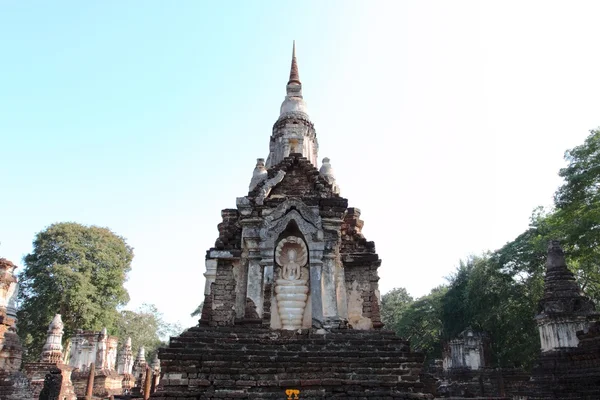 Wat Chedi Ched Thaeo Si Satchanalai Parque Histórico Tailândia — Fotografia de Stock