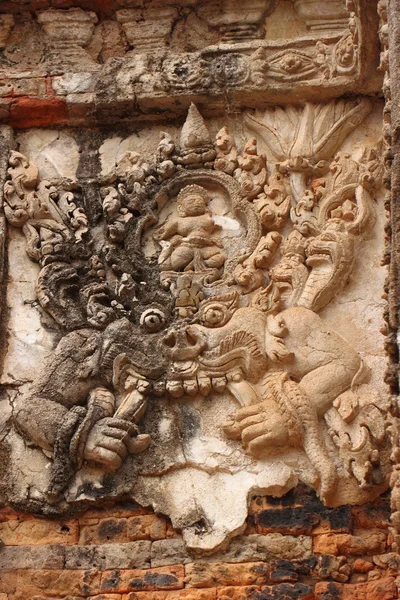 Preah Ko, Templo do Grupo Roluos, Siem Reap, Camboja — Fotografia de Stock