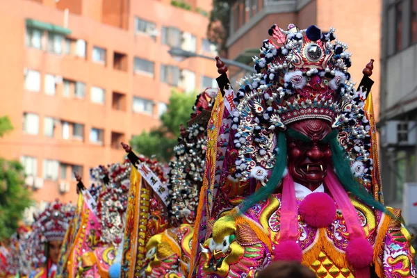 Parade der heiligen Generäle auf der Matsu-Tempelmesse — Stockfoto