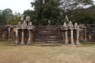Teras filler, Angkor Thom, Siem Reap, Kamboçya