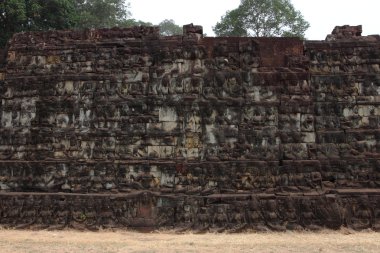 Teras Leper King of, Angkor Thom, Siem Reap, Kamboçya