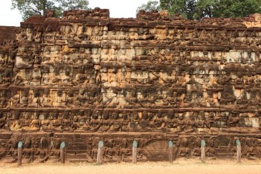 Teras Leper King of, Angkor Thom, Siem Reap, Kamboçya
