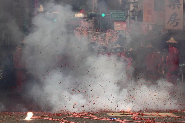 Para jenderal suci parade di Matsu Temple Fair — Stok Foto