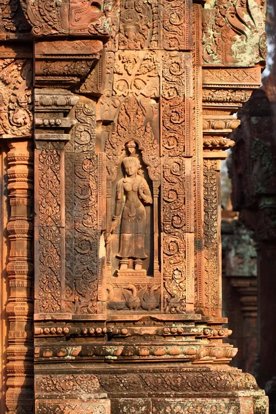 Temple Banteay Srei in Angkor — Stock Photo, Image