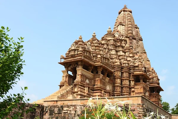 Templos Khajuraho e suas esculturas eróticas, Índia — Fotografia de Stock