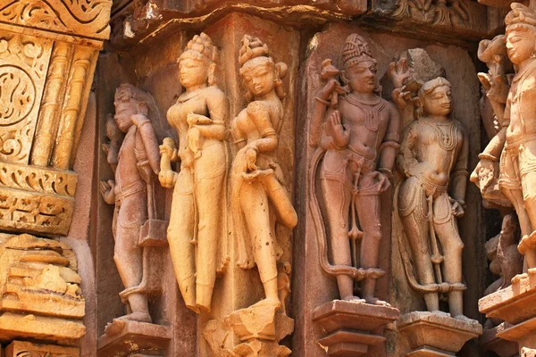 Templos Khajuraho y sus esculturas eróticas, India — Foto de Stock