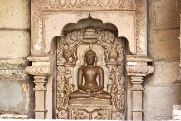 Khajuraho tempels en hun erotische beeldhouwwerken, India — Stockfoto