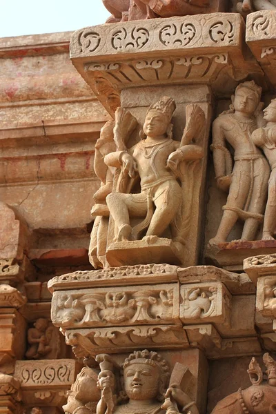 Храм Кхаджурахо и их эротические скульптуры, Индия — стоковое фото
