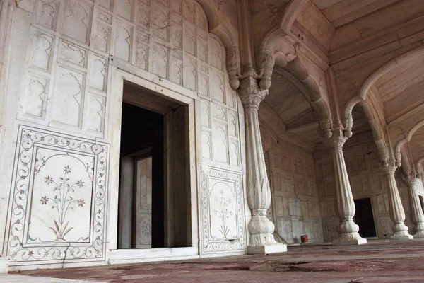 The Red Fort and its wall decorations — Stock Photo, Image