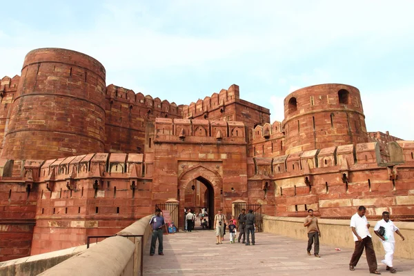 Agra Fort, é um Património Mundial da UNESCO localizado em Agra, Índia . — Fotografia de Stock
