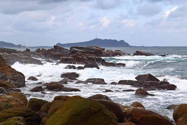 Formaciones Rocosas Costeras Área Escénica Nacional Costa Noreste Taipéi Taiwán —  Fotos de Stock