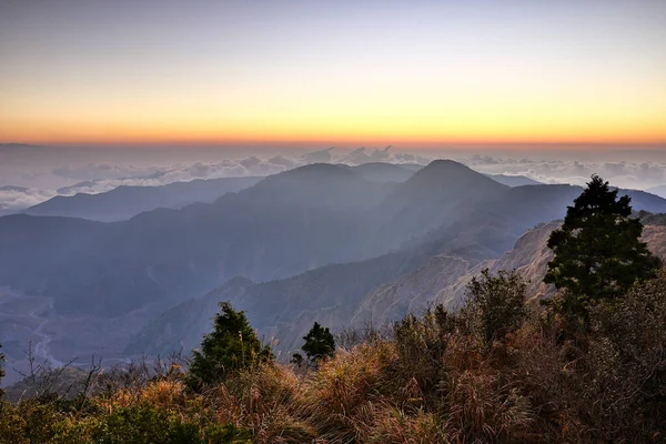 Wangyangshan Sonnenaufgang Taipingshan National Forest Recreation Area Yilan Taiwan — Stockfoto