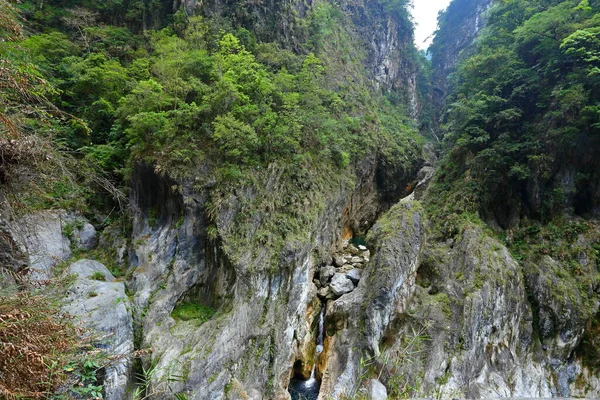 Tunel Jiuqudong Dziewięciu Zakrętów Parku Narodowym Taroko Xiulin Hualien Tajwan — Zdjęcie stockowe