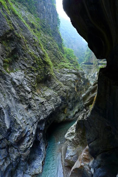 九曲洞トンネル九曲洞 九曲洞トンネル 台湾花蓮県西林の太魯閣国立公園 — ストック写真