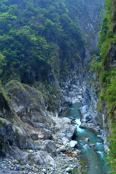 Σήραγγα Jiuqudong Των Εννέα Στροφών Στο Εθνικό Πάρκο Taroko Στην — Φωτογραφία Αρχείου