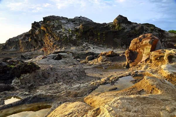 Shitiping Coastal Spot Mit Einer Natürlichen Treppe Aus Erodiertem Stein — Stockfoto