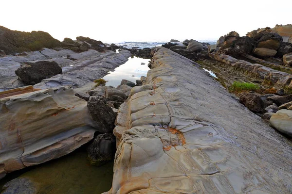 Zona Pintoresca Xiaoyeliu Situada Taitung Este Taiwán Geología Topografía Aquí —  Fotos de Stock