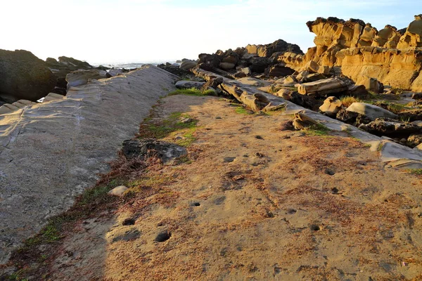 Xiaoyeliu Zone Pittoresque Située Taitung Est Taiwan Géologie Topographie Ici — Photo