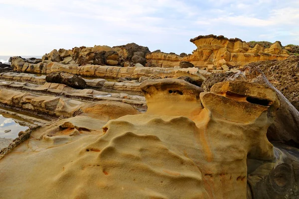 Zona Pintoresca Xiaoyeliu Situada Taitung Este Taiwán Geología Topografía Aquí —  Fotos de Stock