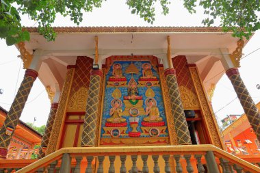 Cong tam quan Chua Chantarangsay, 1. Mıntıka 'daki bir Budist tapınağı, Ho Chi Minh City, Vietnam